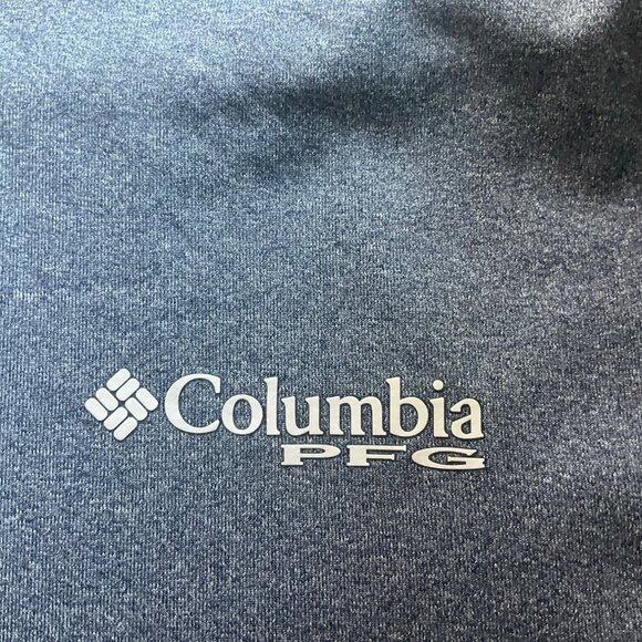 Columbia PFG Mens Large Omni Wick T-Shirt Long Sleeve Performance Outdoors Blue - Picture 5 of 9